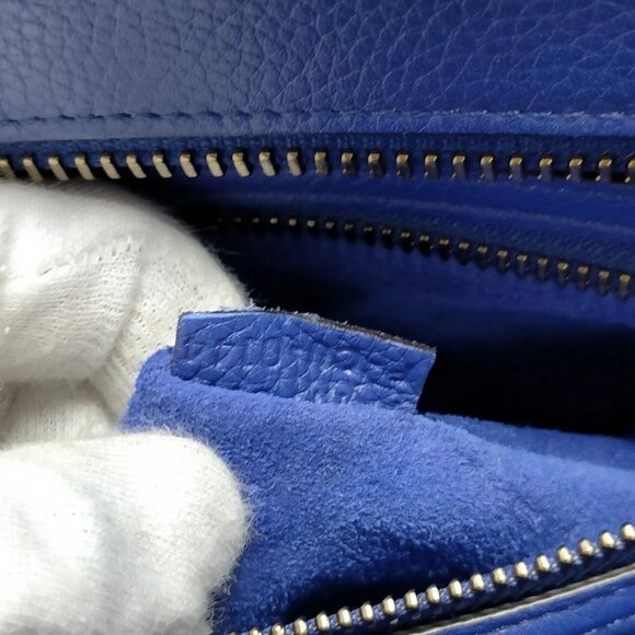 CELINE Hand Bag Navy Blue Leather mon808-100625 - Picture 16 of 16